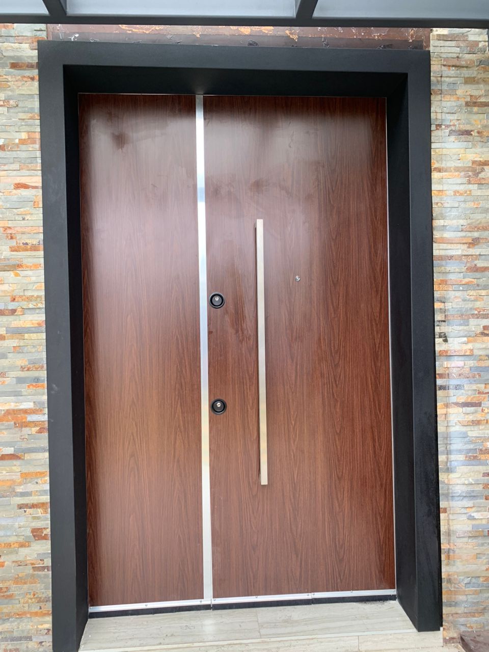 Porte blindée style industriel