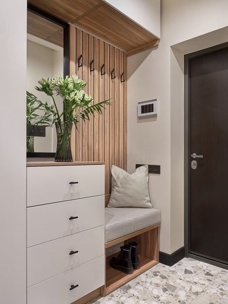 Banc avec rangement pour entrée